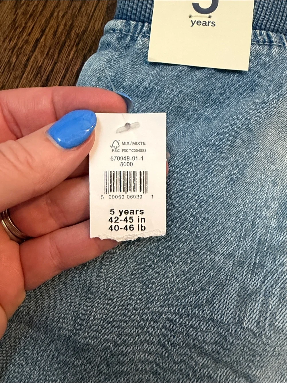 GAP Light Blue Denim-Style Kids Jean Shorts